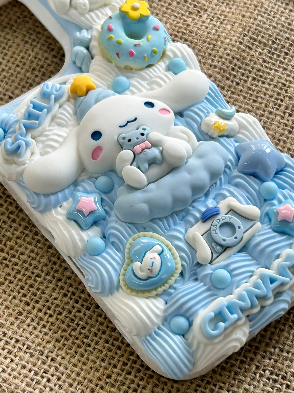 Sanrio Cinnamoroll Handmade Decoden Phone Case｜All Models Available Cinnamonroll