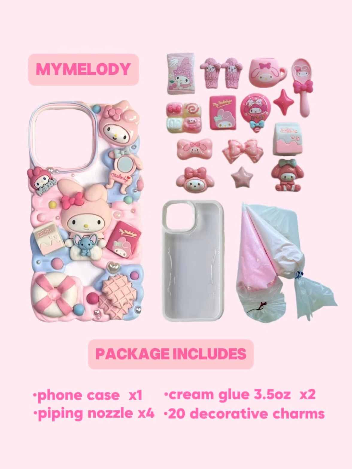 Sanrio Mymelody Decoden Material Bag