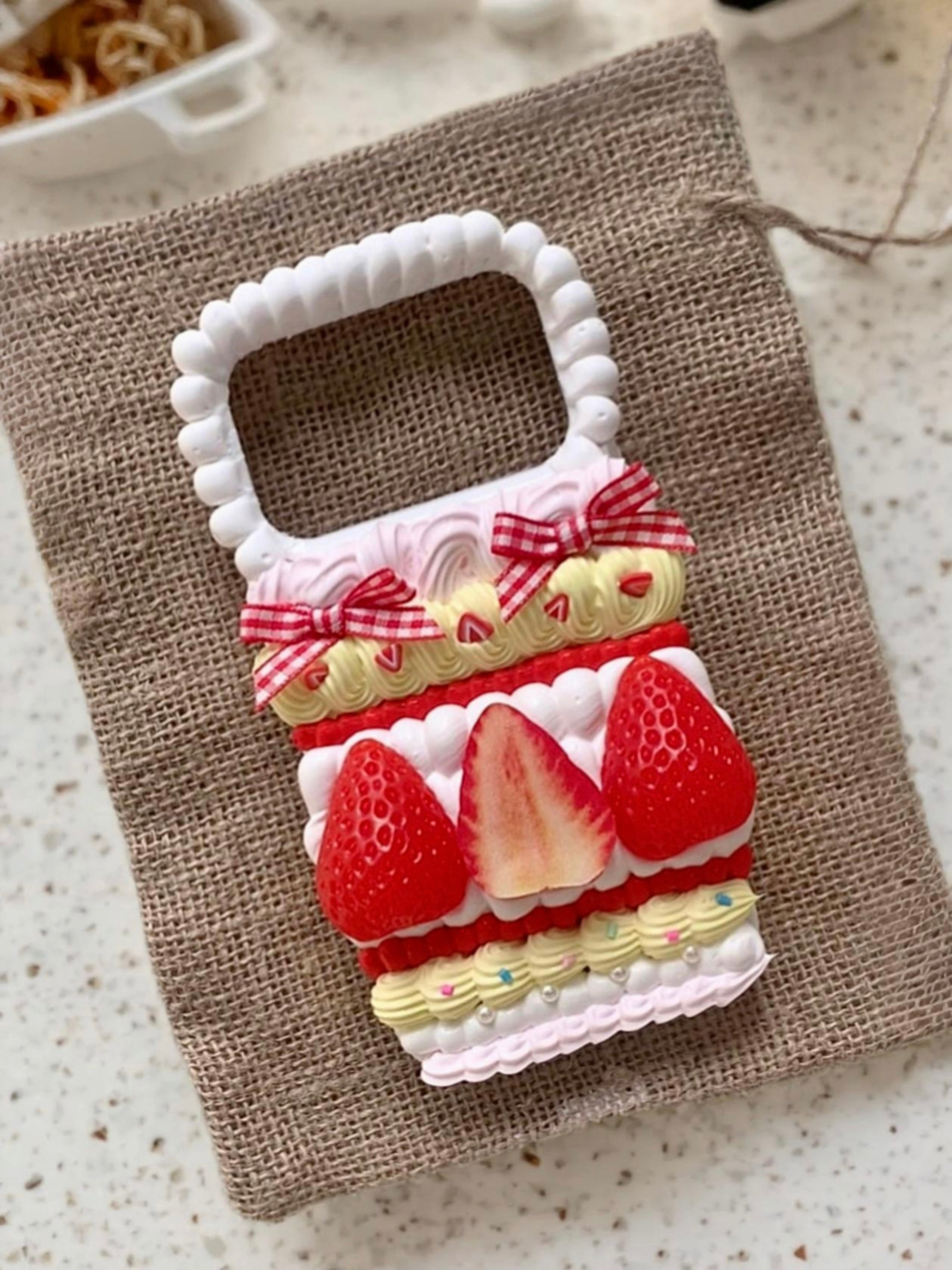 Strawberry Shortcake Handmade Decoden Phone Case｜All Models Available