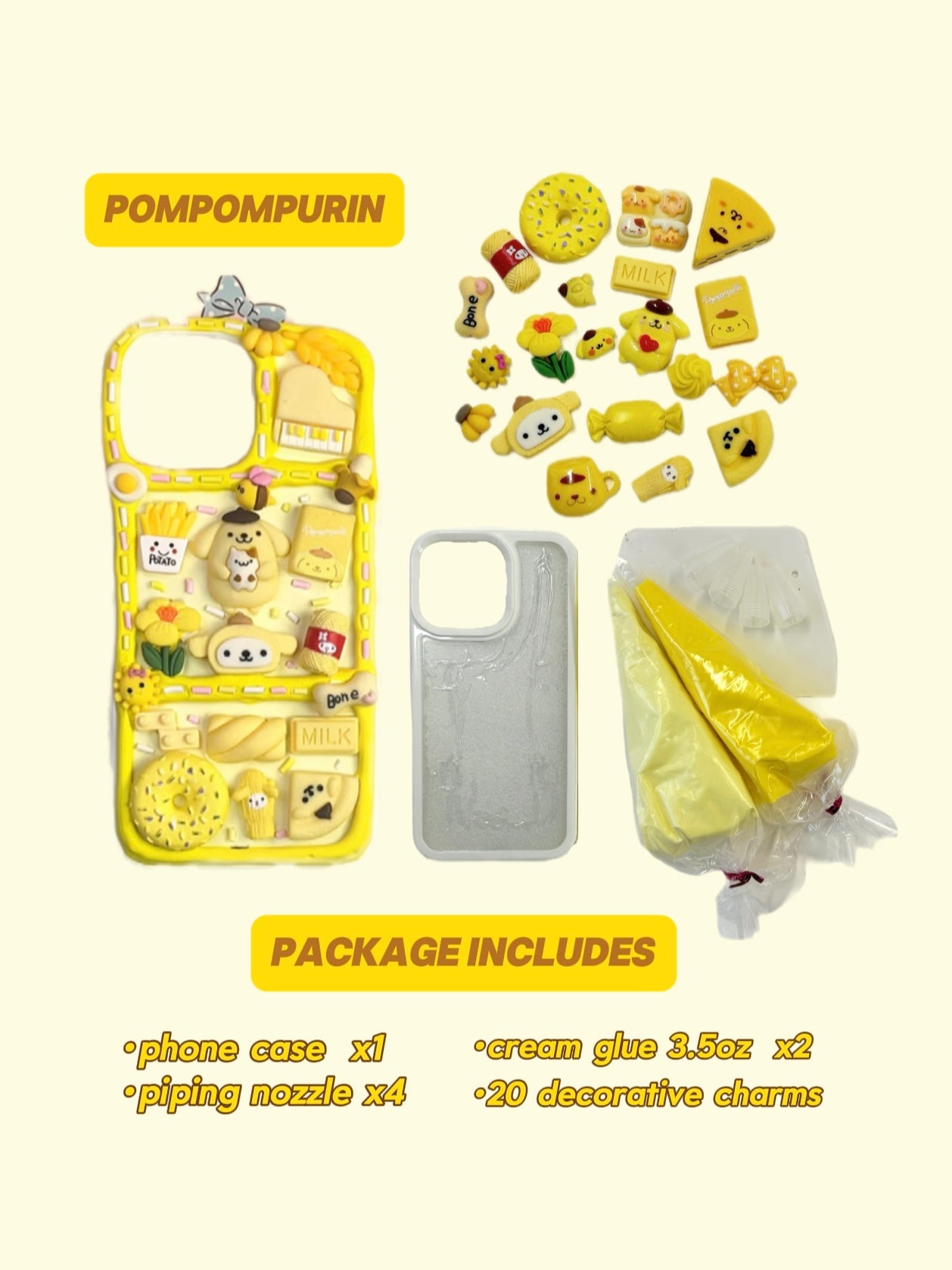 Pompompurin Decoden Material Bag