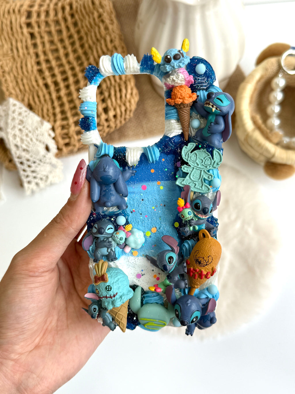 Stitch Handmade Decoden Phone Case｜All Models Available