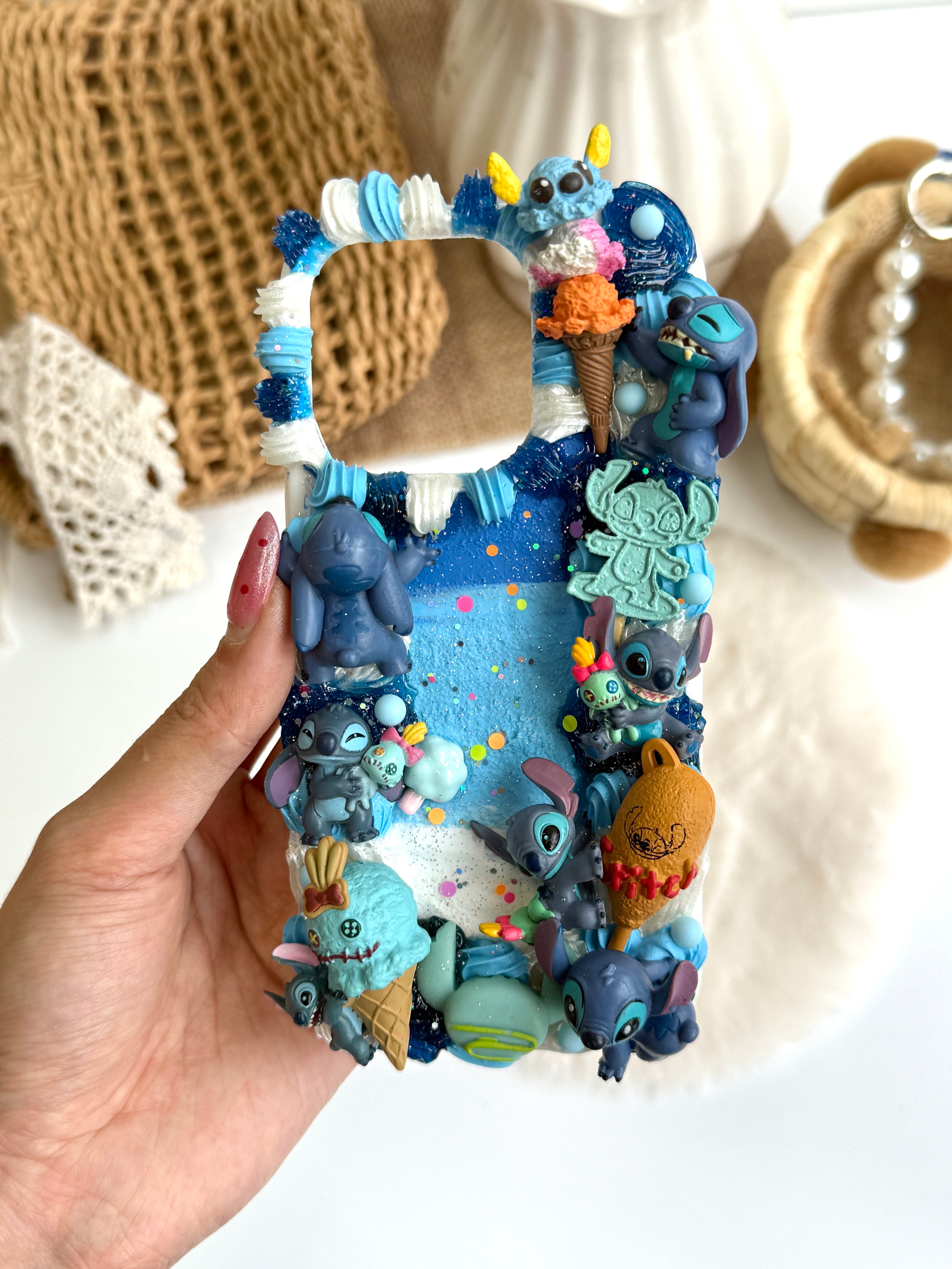 Stitch Handmade Decoden Phone Case｜All Models Available