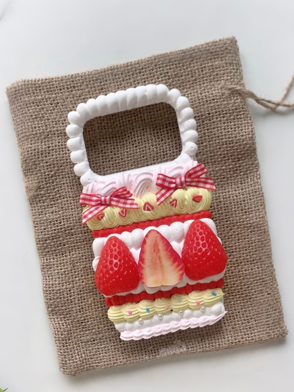 Strawberry Cake Decoden Phone Case