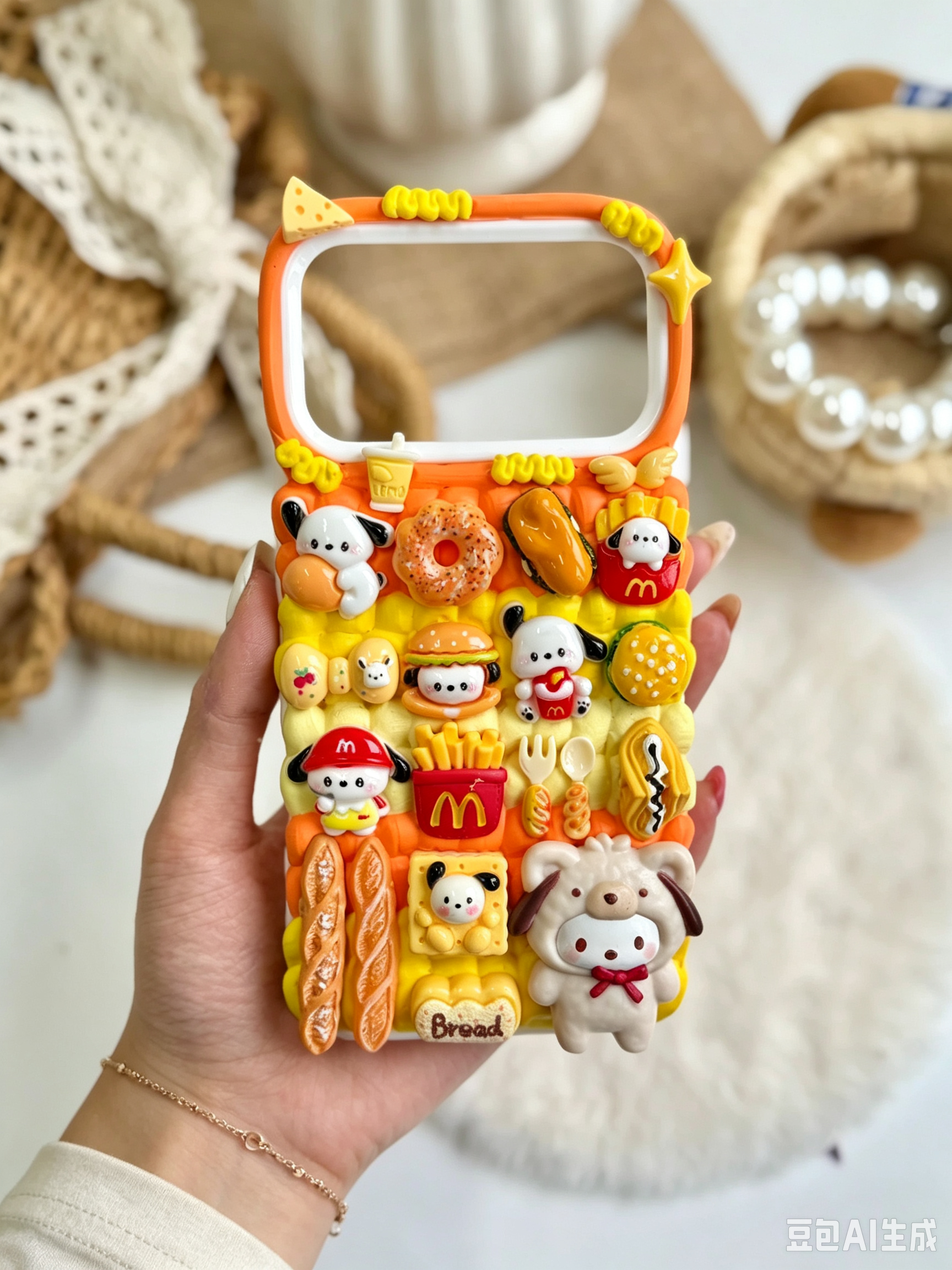 Bread Handmade Decoden Phone Case｜All Models Available