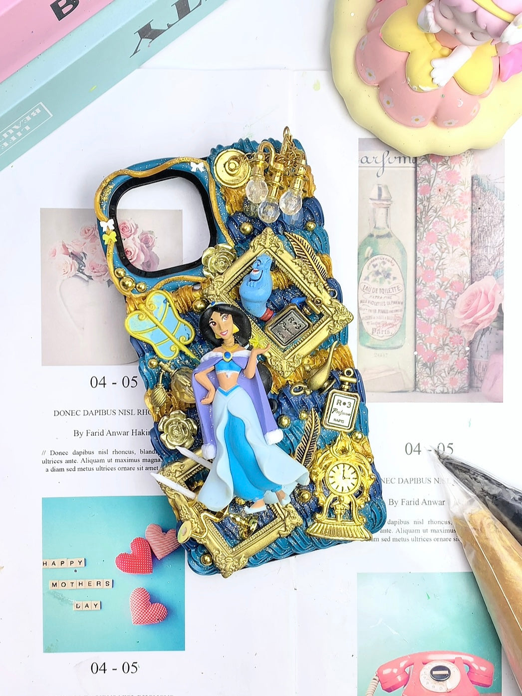 Handmade Decoden Phone Case｜All Models Available｜Princess