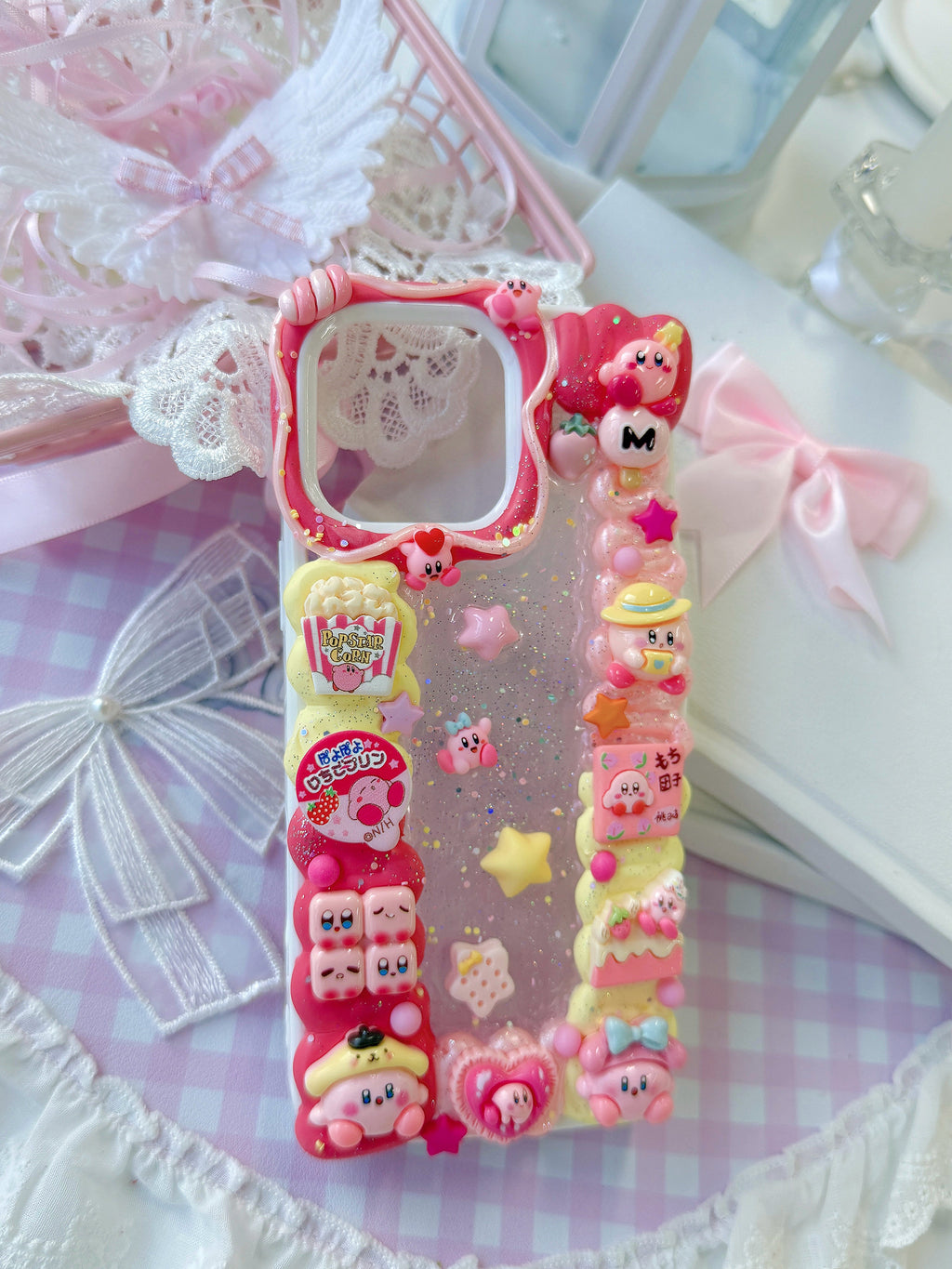 Kirby Handmade Decoden Phone Case｜All Models Available