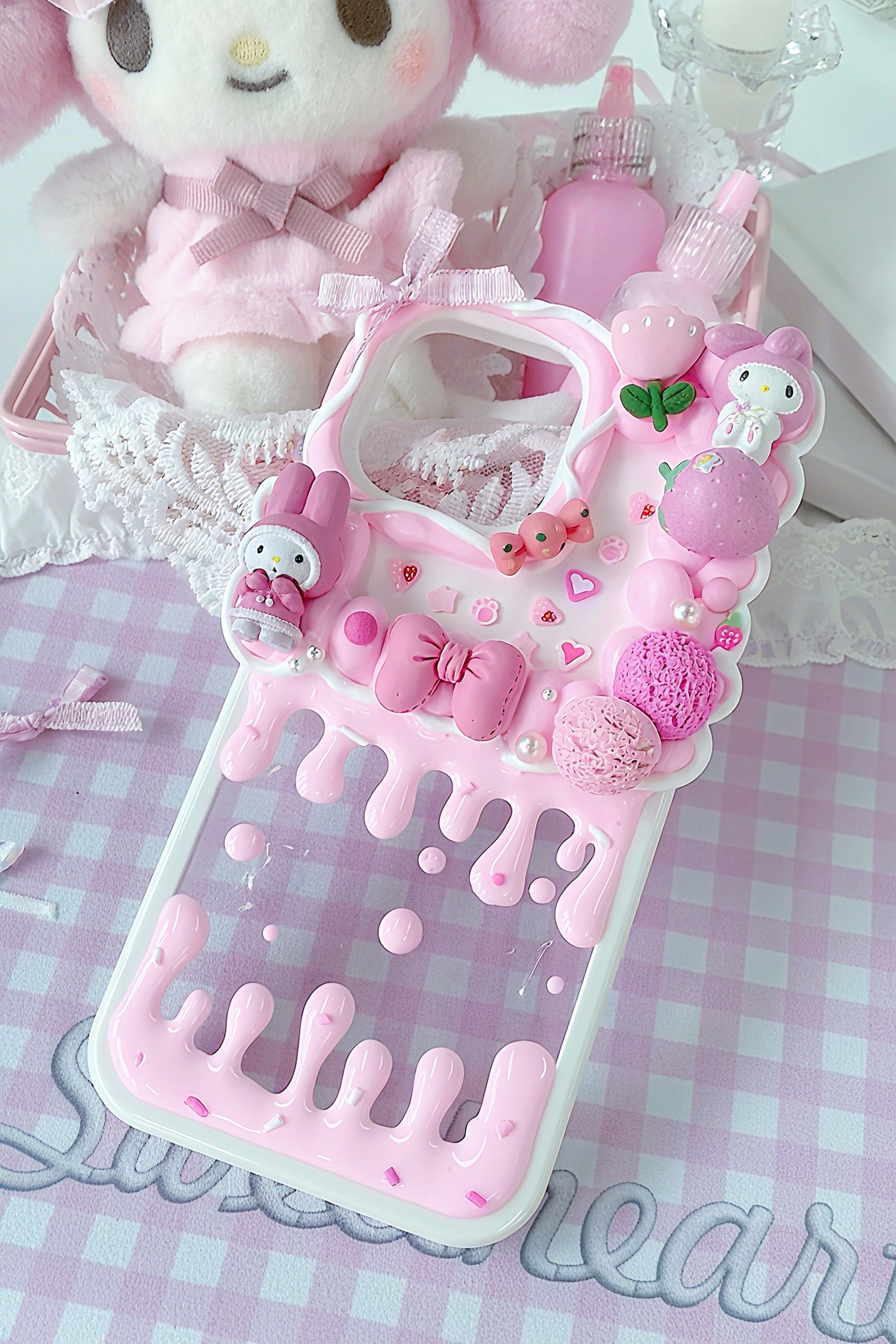 Sanrio Mymelody Handmade Decoden Phone Case｜All Models Available