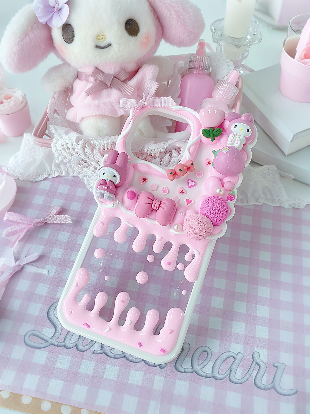 Sanrio Mymelody Handmade Decoden Phone Case｜All Models Available