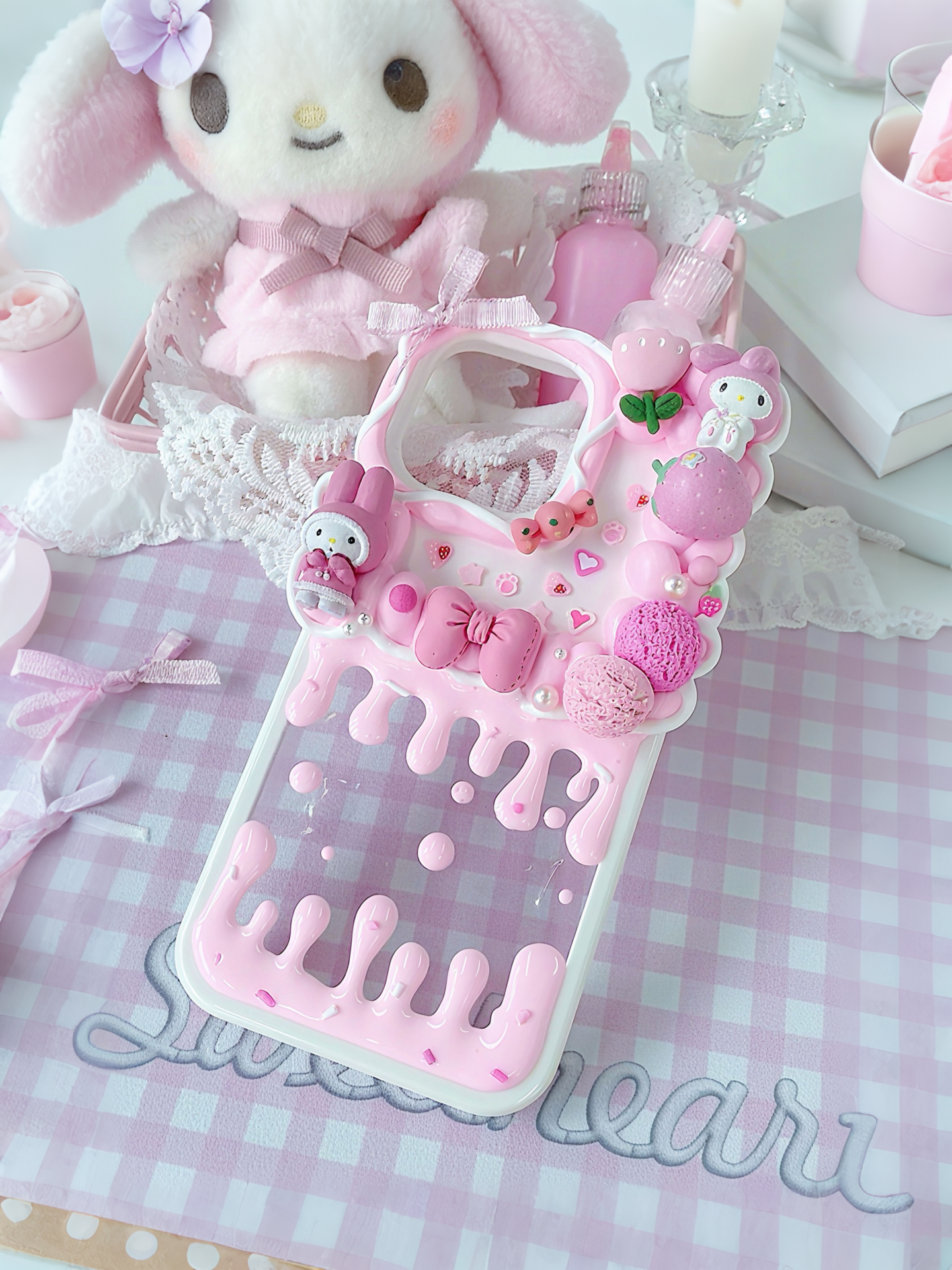 Sanrio Mymelody Handmade Decoden Phone Case｜All Models Available