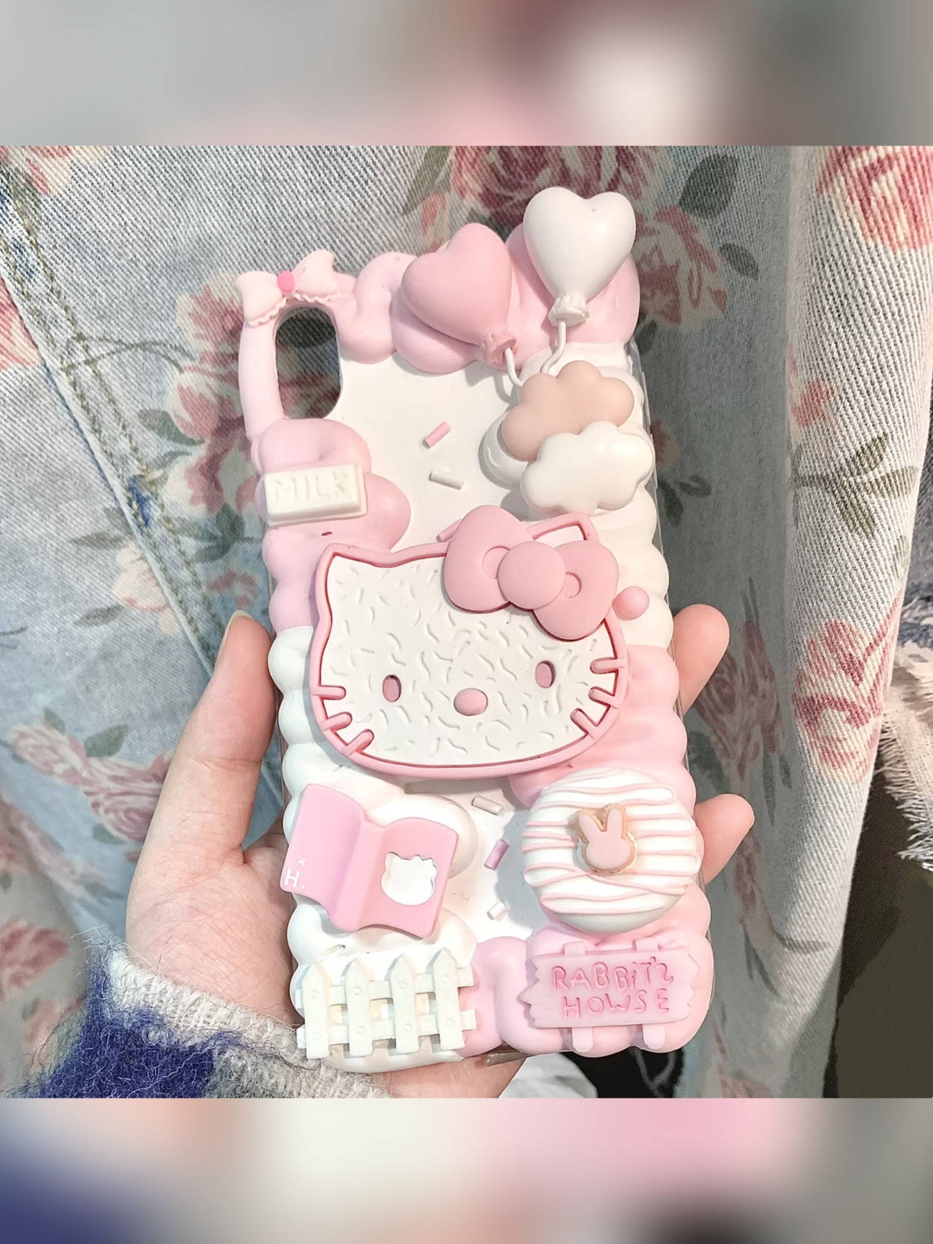 Sanrio Hello Kitty Handmade Decoden Phone Case｜All Models Available