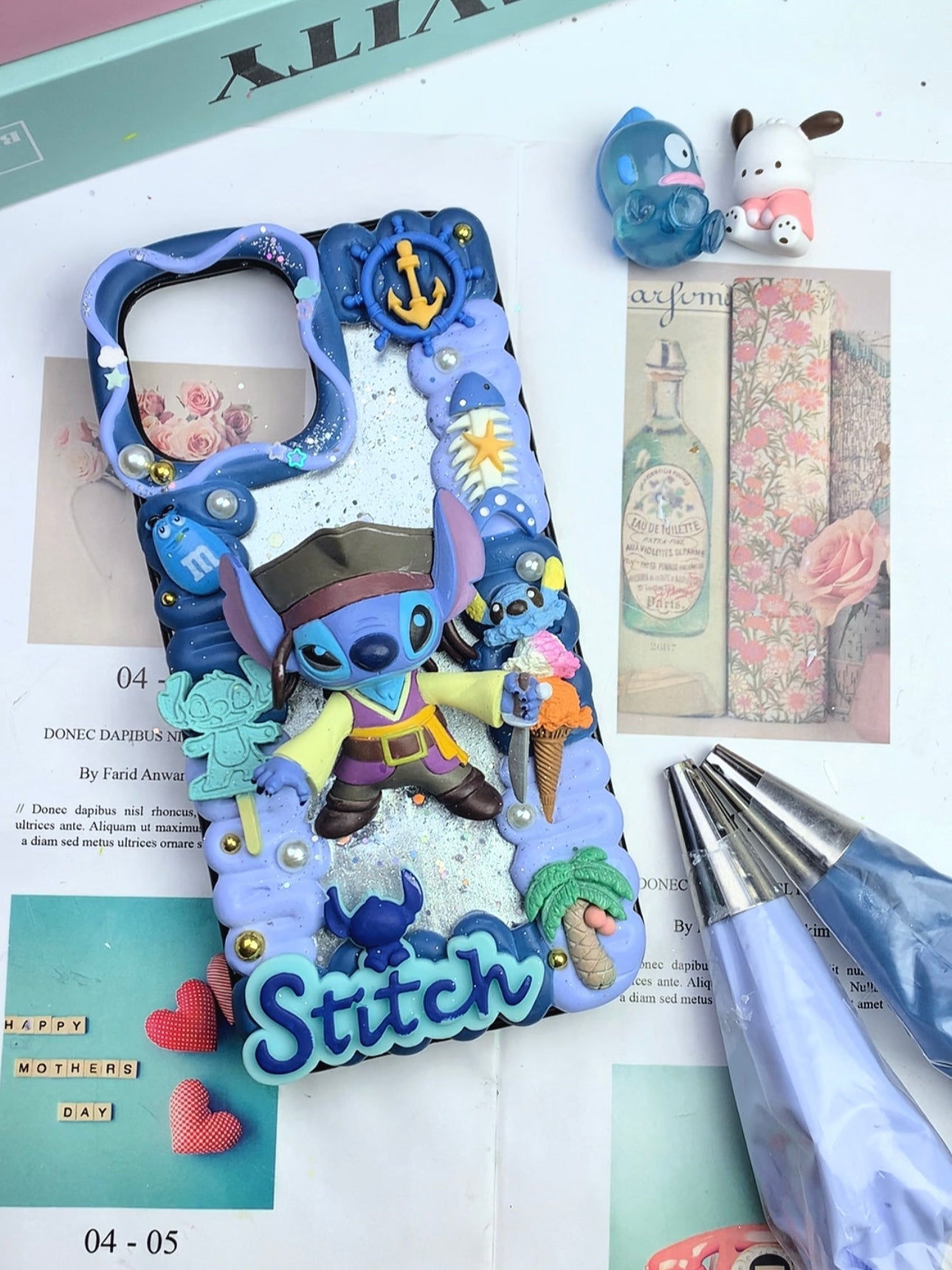 Stitch Handmade Decoden Phone Case｜All Models Available