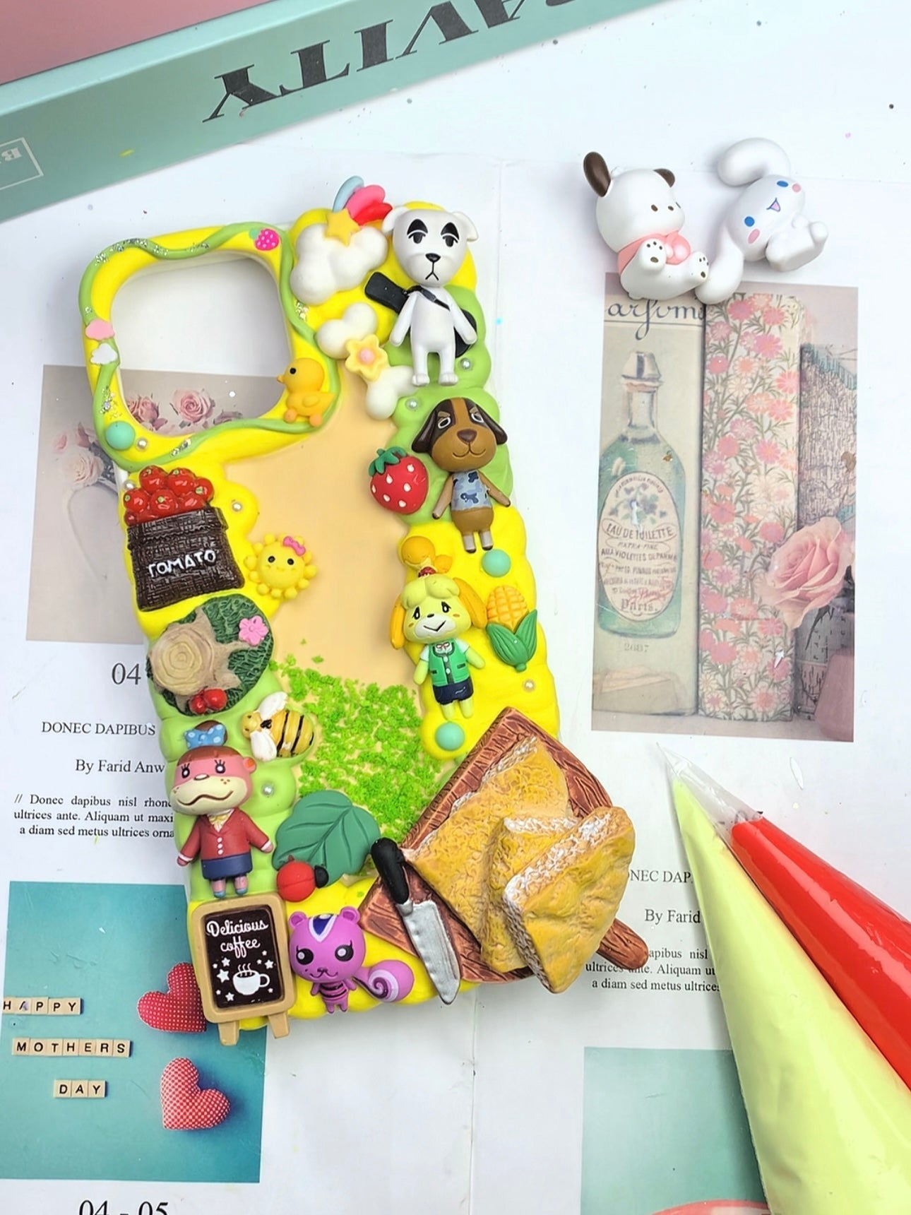 Animal Crossing Handmade Decoden Phone Case｜All Models Available