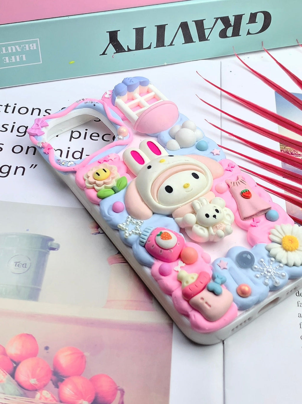 Sanrio Mymelody Handmade Decoden Phone Case｜All Models Available