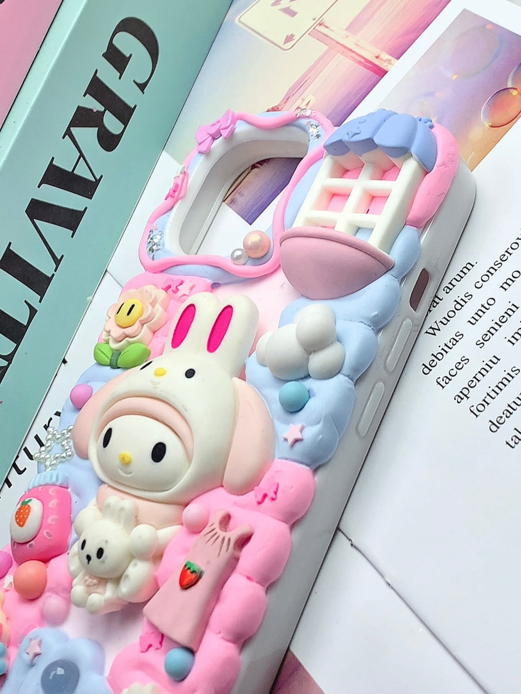 Sanrio Mymelody Handmade Decoden Phone Case｜All Models Available