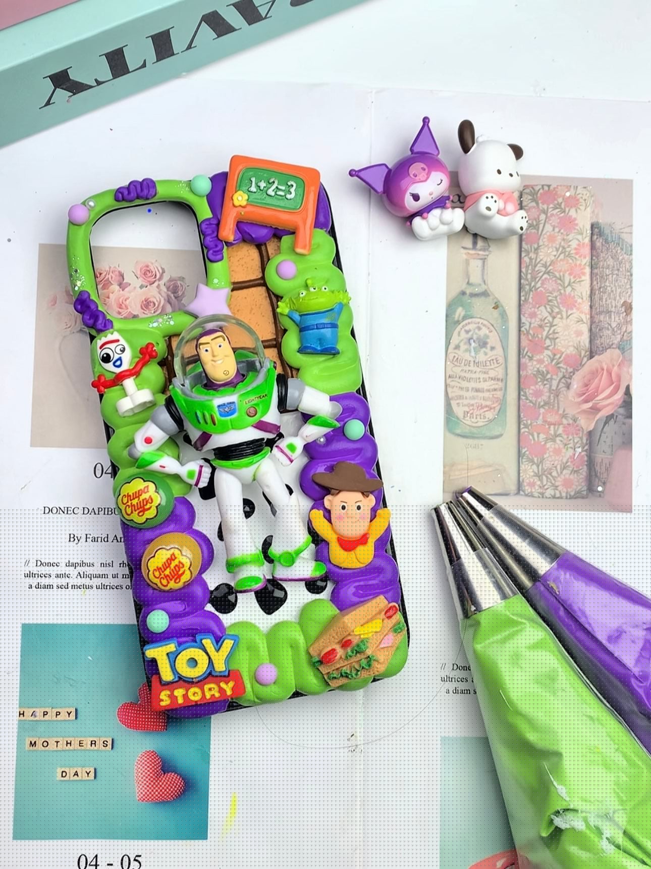 Toy Story Buzz Lightyear Handmade Decoden Phone Case｜All Models Available