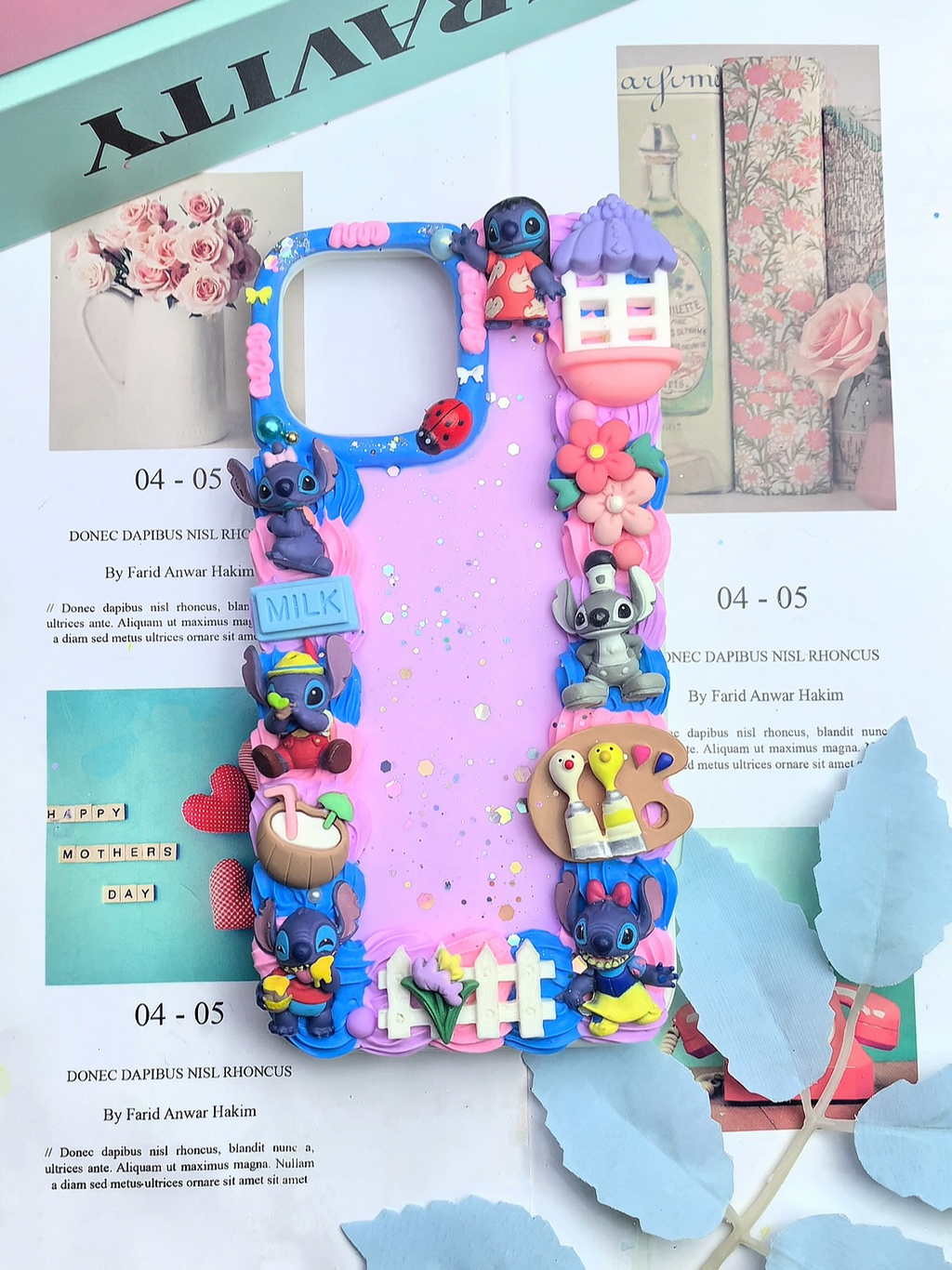 Stitch Handmade Decoden Phone Case｜All Models Available