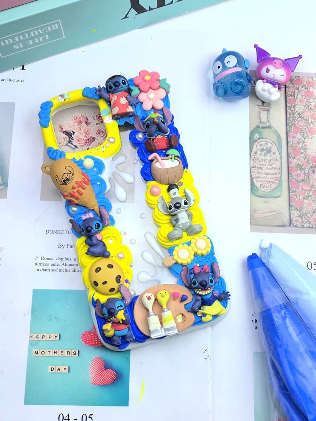 Stitch Handmade Decoden Phone Case｜All Models Available