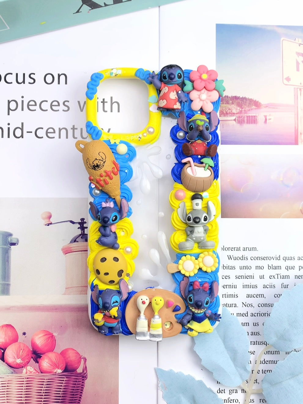 Stitch Handmade Decoden Phone Case｜All Models Available