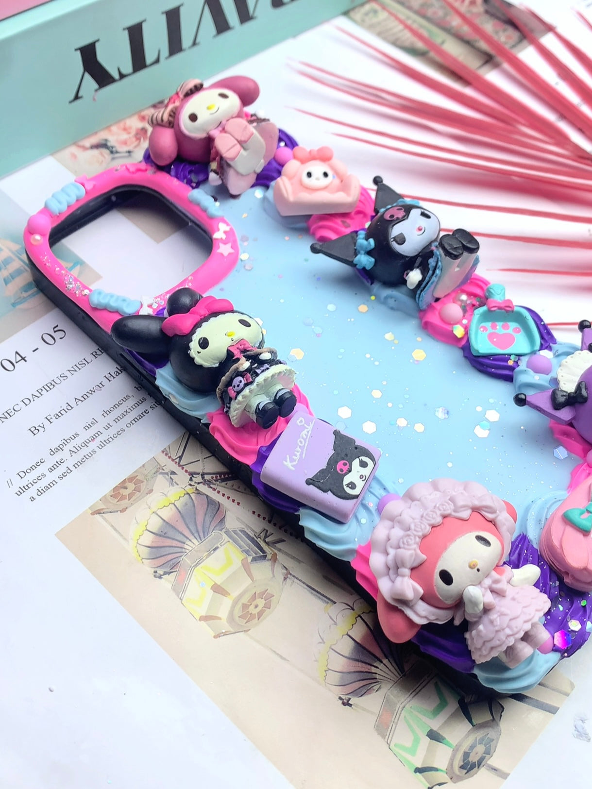 Sanrio Kuromi & Mymelody Handmade Decoden Phone Case｜All Models Available