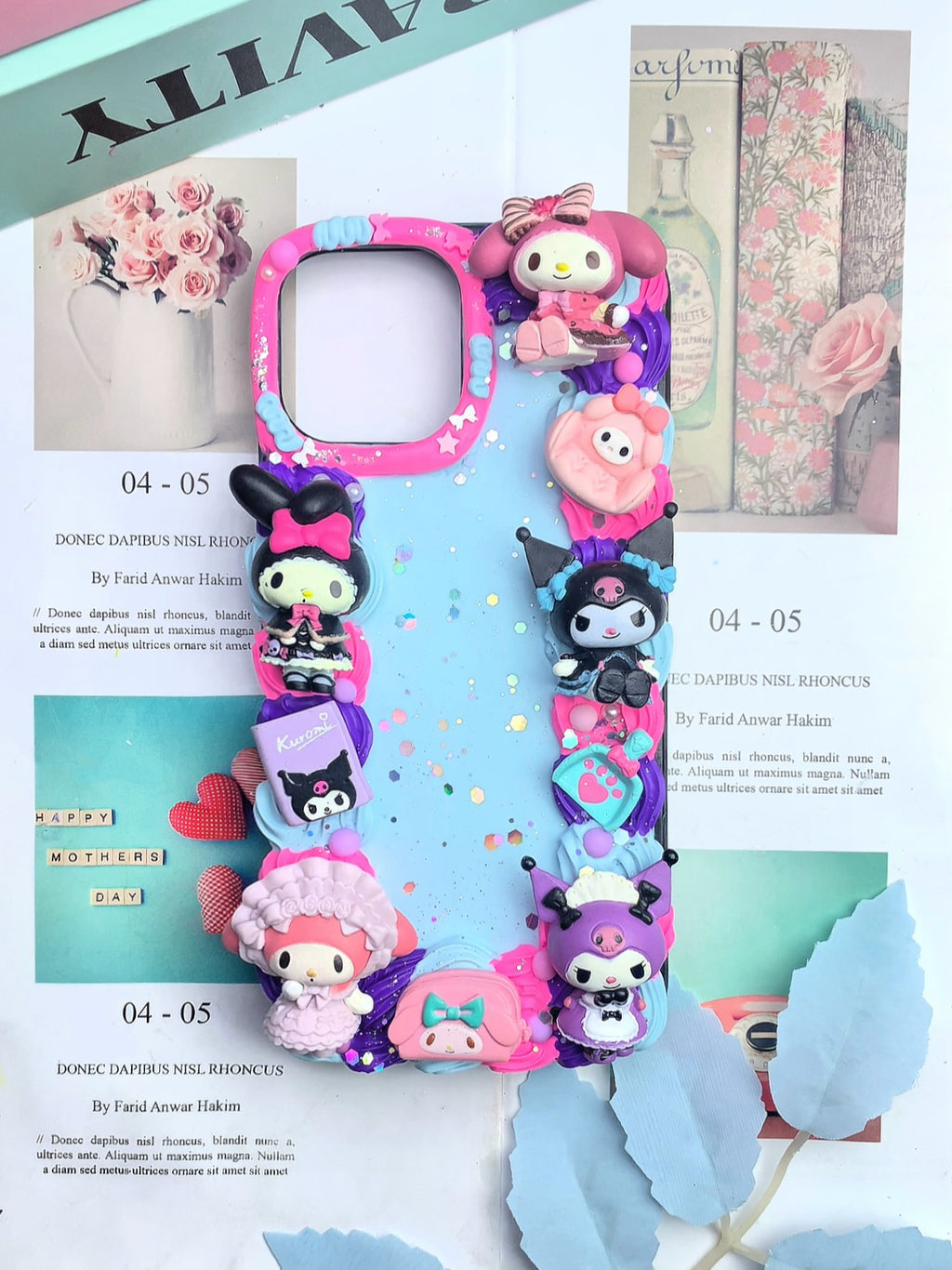 Sanrio Kuromi & Mymelody Handmade Decoden Phone Case｜All Models Available