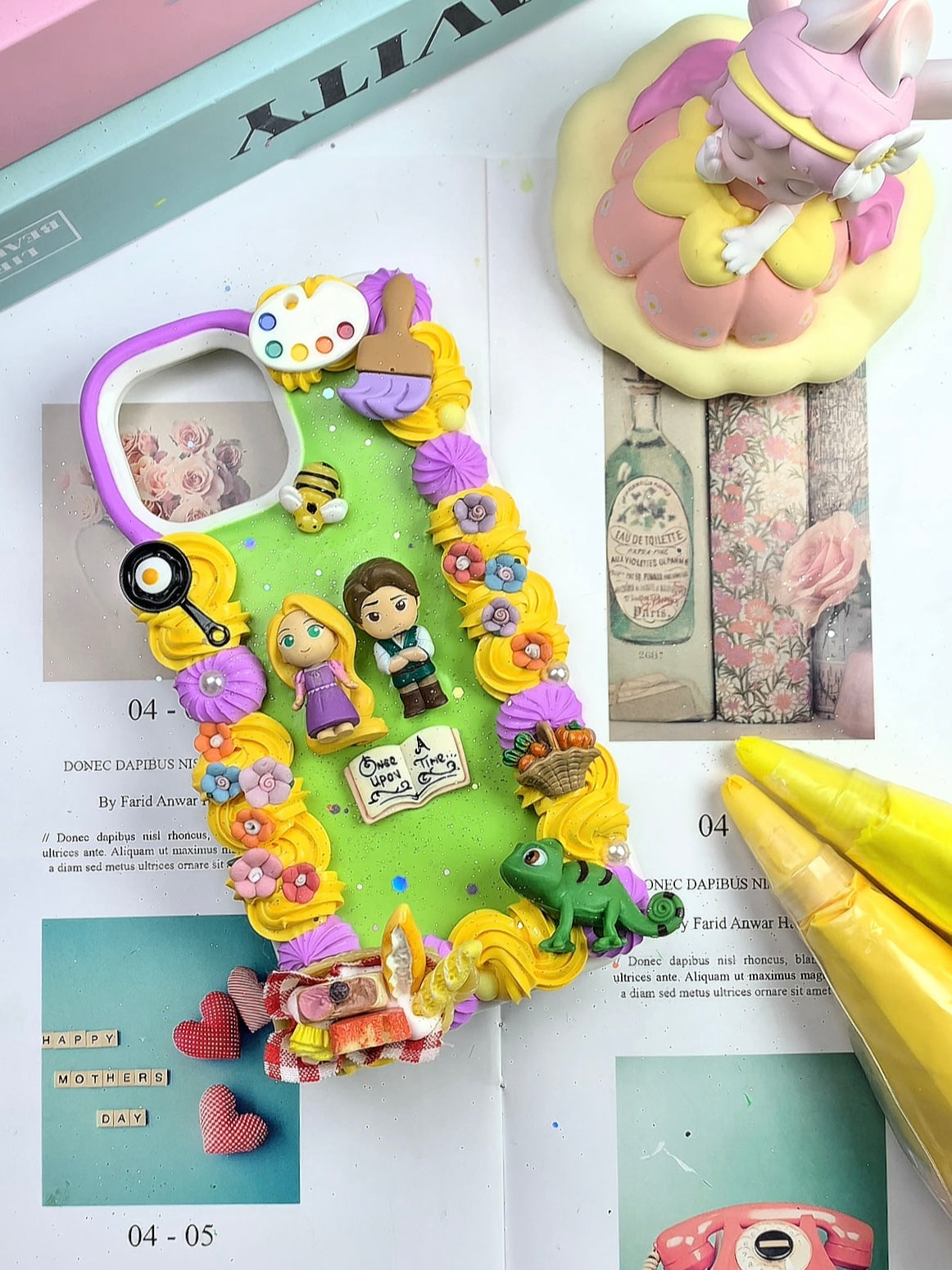 Princess Rapunzel Decoden Phone Case