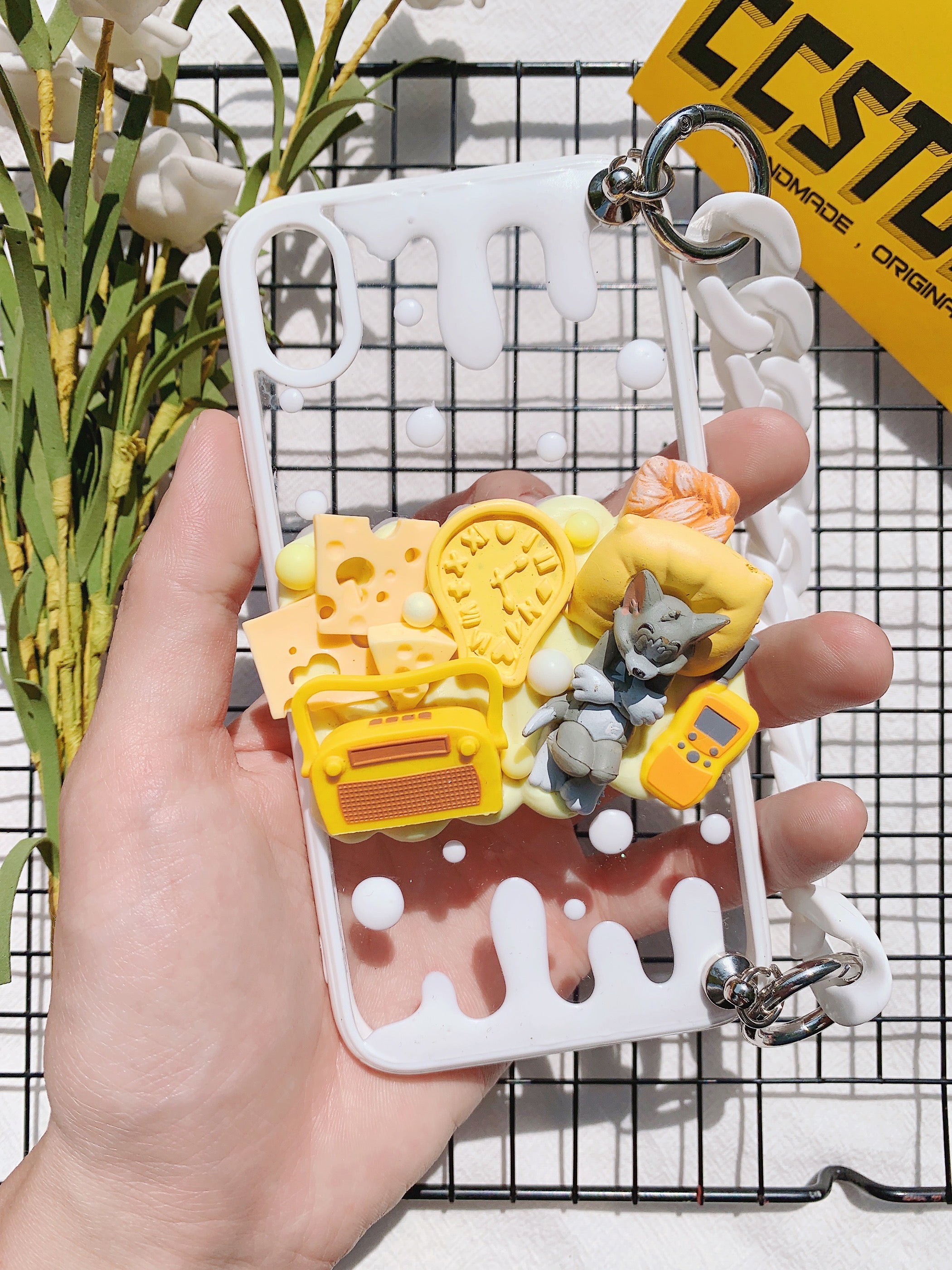 Tom and Jerry Handmade Decoden Phone Cases For Any Phone Model