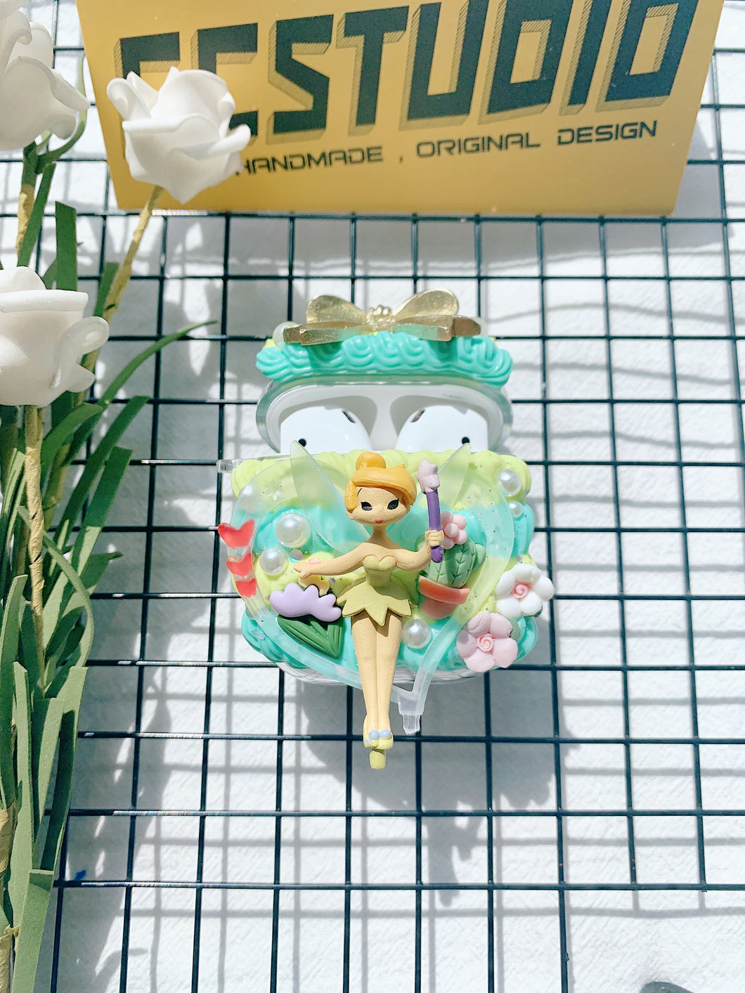 Tinker Bell Princess Decoden Earbud Case For Any Model Tinkerbell