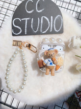 Carica l&#39;immagine nel visualizzatore di Gallery, Handmade Decoden Earbud Case For Any Model with Keychain
