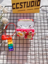 Carica l&#39;immagine nel visualizzatore di Gallery, Toy Story Lotso Bear Decoden Earbud Case For Any Model with Keychain
