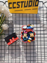 Cargar imagen en el visor de la galería, Disney Mickey Minnie Decoden Earbud Case AirPods Case For Any Model with Keychain
