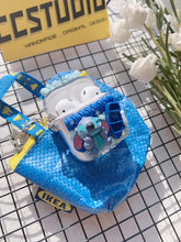 Carica l&#39;immagine nel visualizzatore di Gallery, Stitch Decoden Earbud Case For Any Model with Keychain
