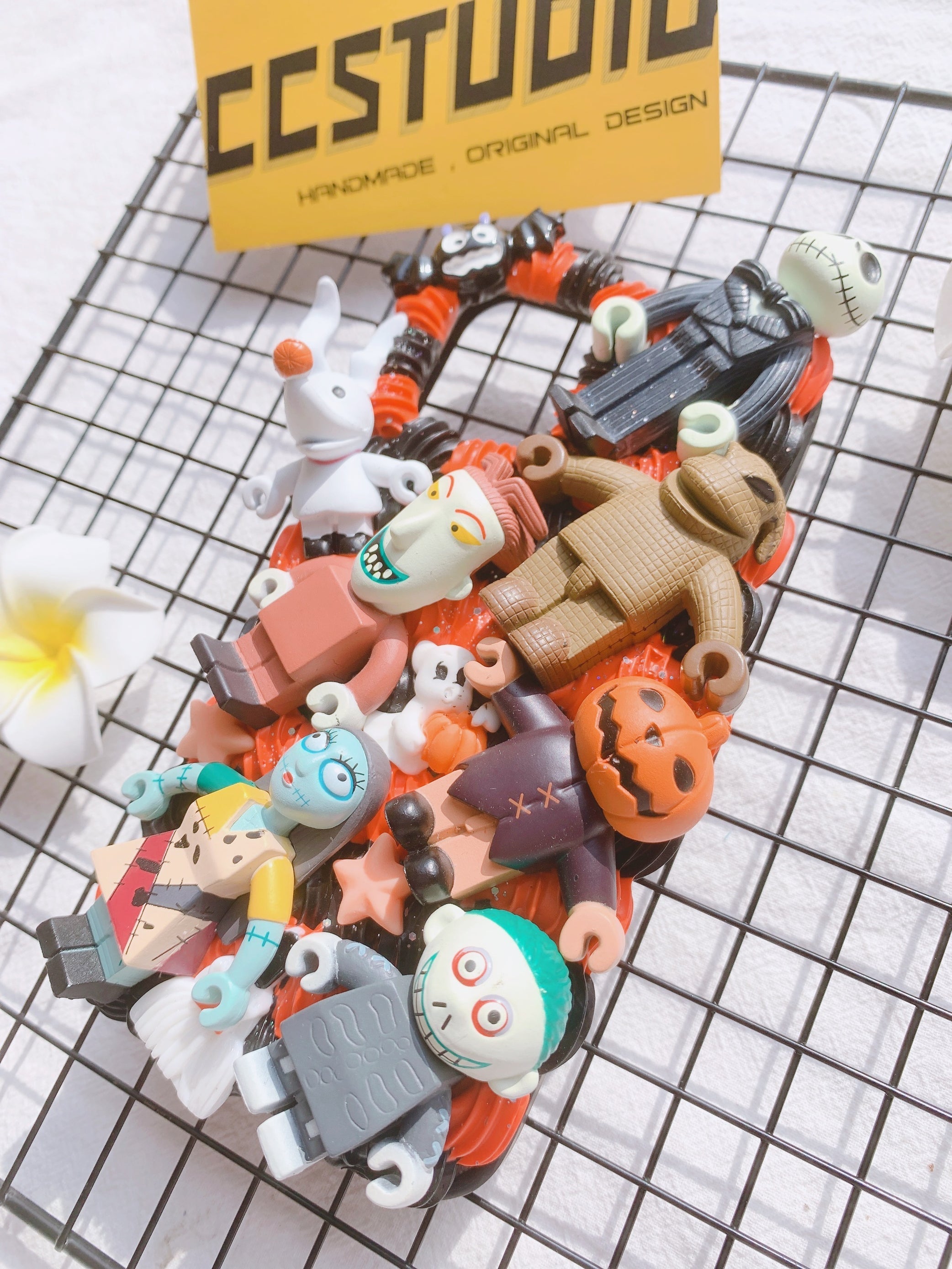 Horror Halloween Theme Nightmare before Christmas Handmade Decoden Phone Case For Any Phone Model