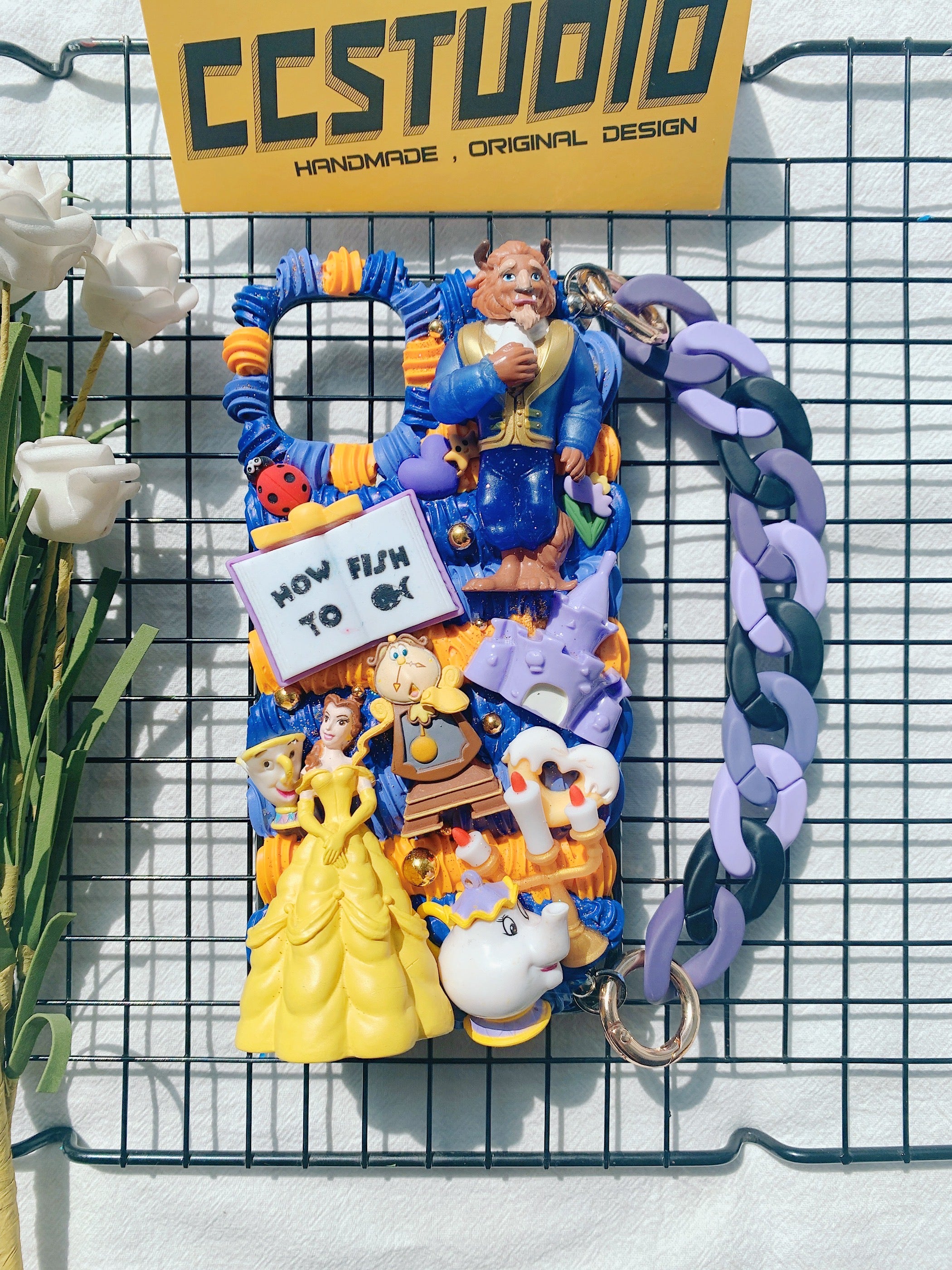 Beauty and Beast Princess Belle Decoden Phone Case For Any Phone Model