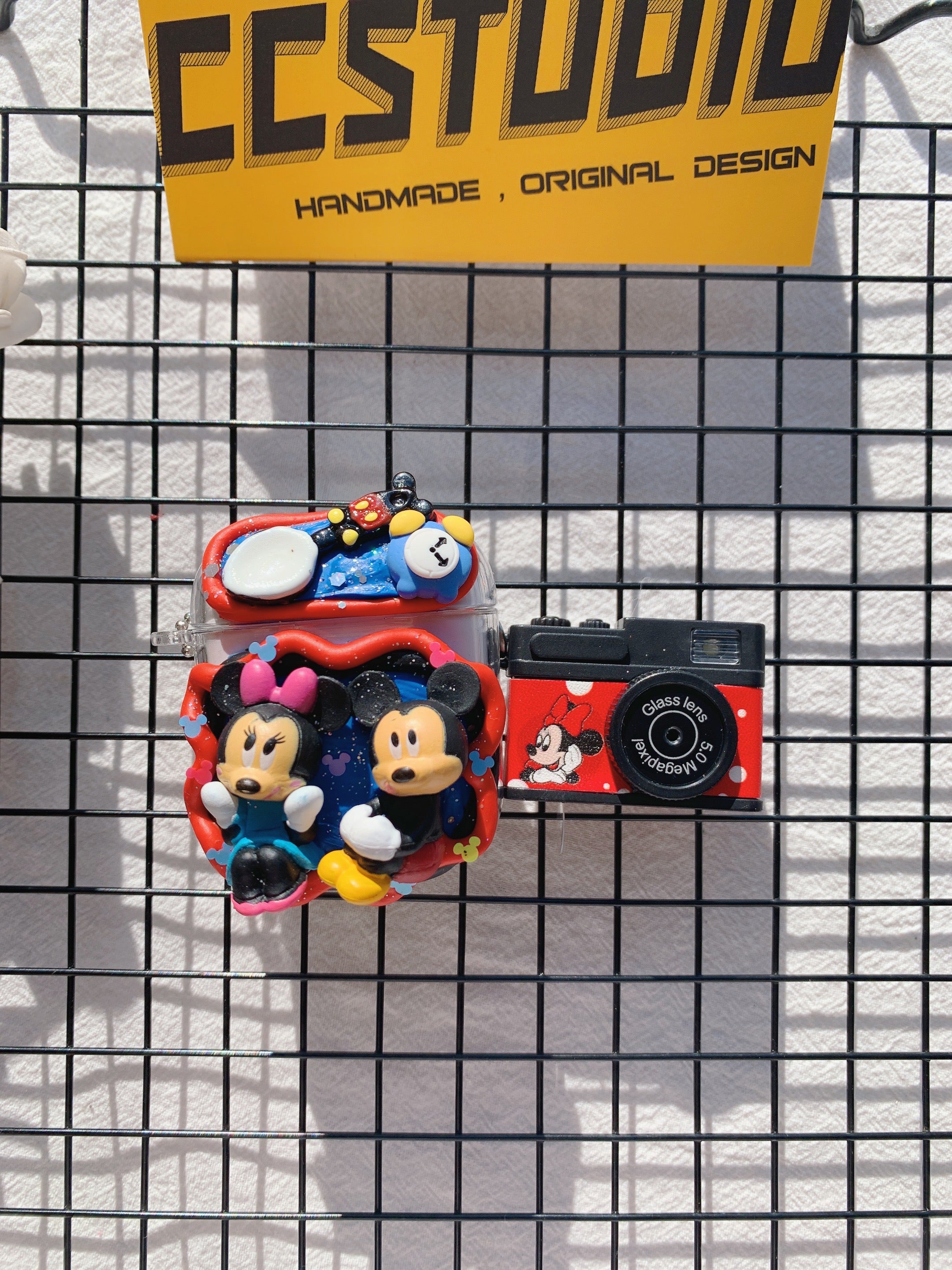 Disney Mickey Minnie Decoden Earbud Case AirPods Case For Any Model with Keychain