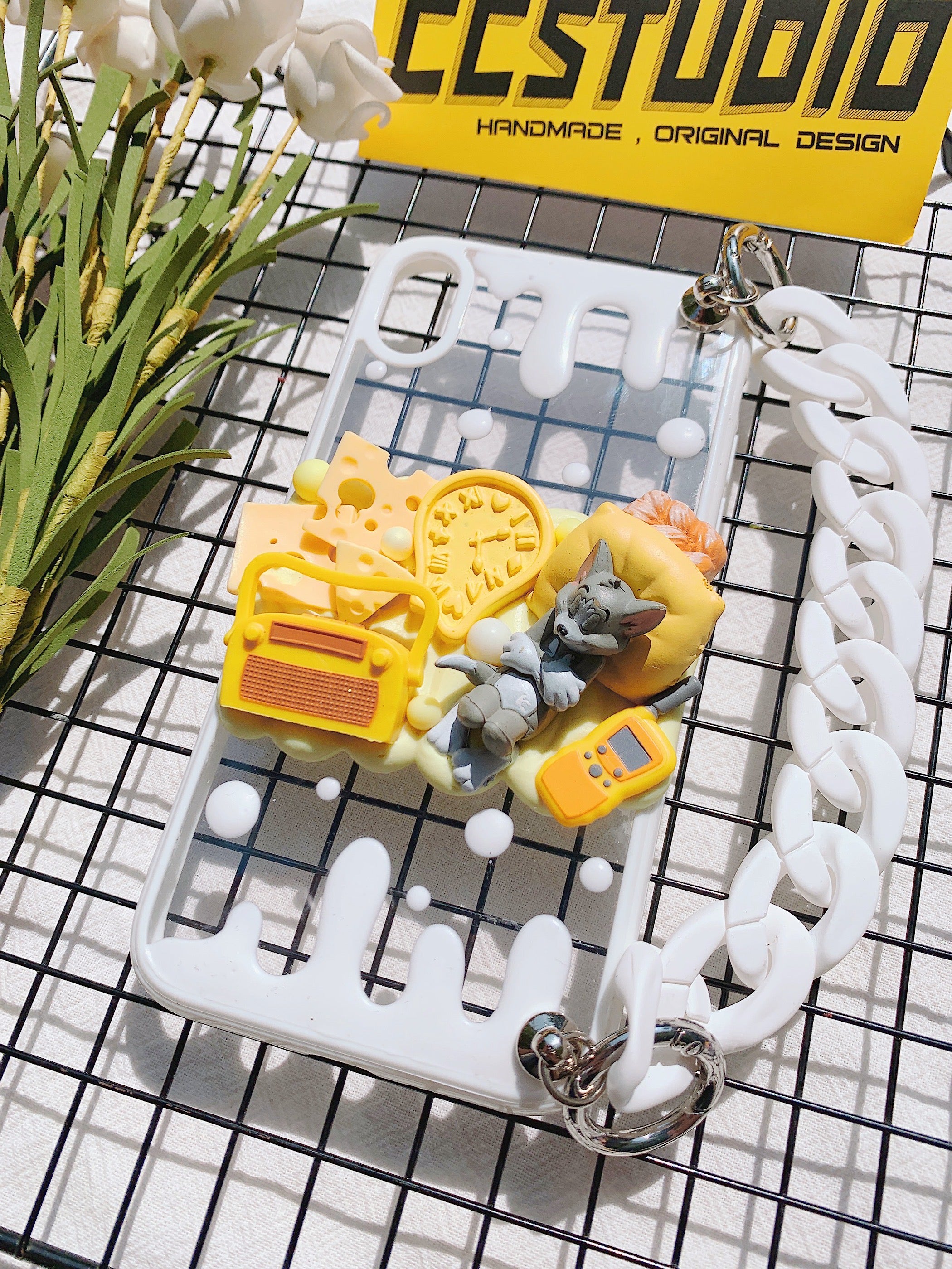 Tom and Jerry Handmade Decoden Phone Cases For Any Phone Model