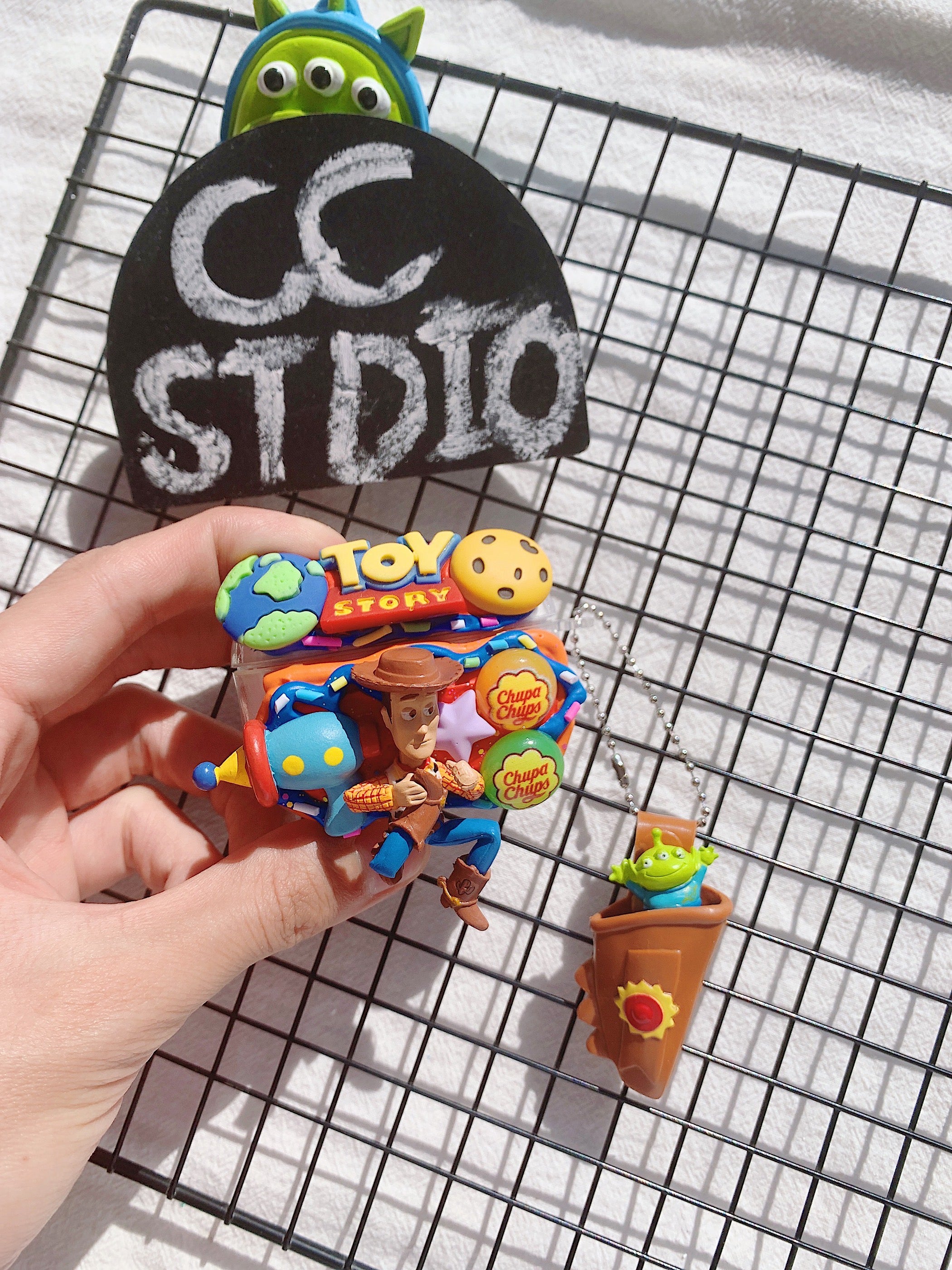 Toy Story Woody Decoden Earbud Case For Any Model with Keychain
